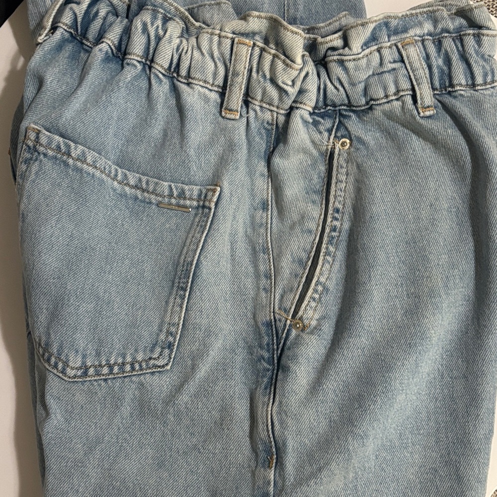 Zara Sky Blue Denim Pants - Picture 4 of 11